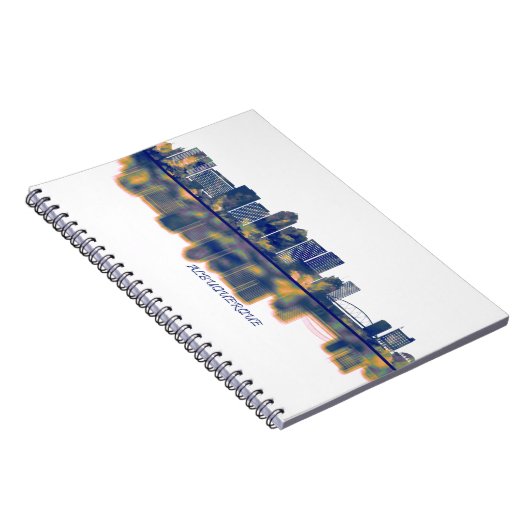 Albuquerque Skyline Notizblock (Rechte Seite)