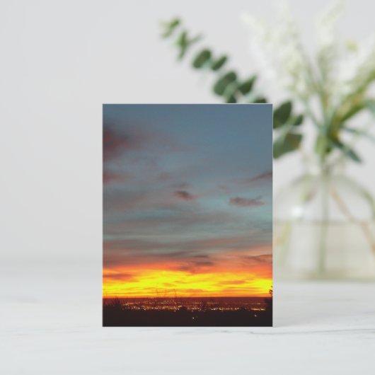 Albuquerque Sunset Postkarte (Stehend Vorderseite)