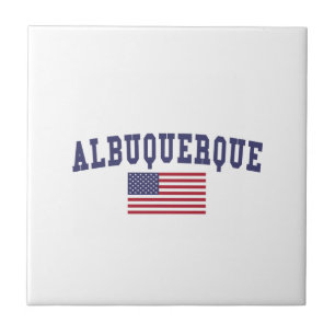 Albuquerque US-Flagge Fliese