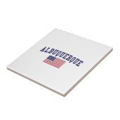 Albuquerque US-Flagge Fliese (Seite)