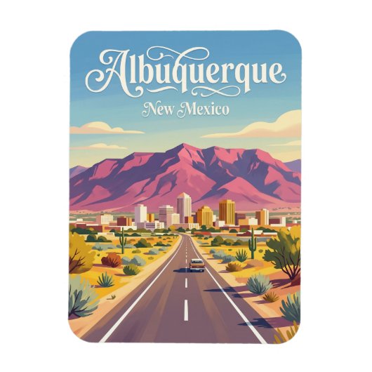 Albuquerque USA Magnet (Vertikal)