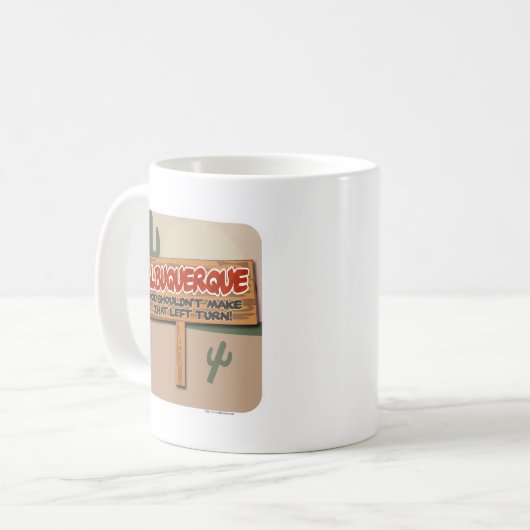 Albuquerque verließ kaffeetasse (Vorderseite Links)