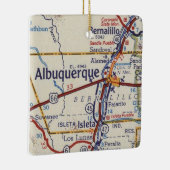 Albuquerque Vintag Map Keramikornament (Rechts)