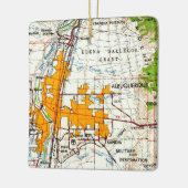 Albuquerque Vintag Topo Karte Keramikornament (Links)