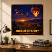 Albuquerque-Wüste New Mexico Centennial Poster