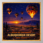 Albuquerque-Wüste New Mexico Centennial Poster (Vorne)