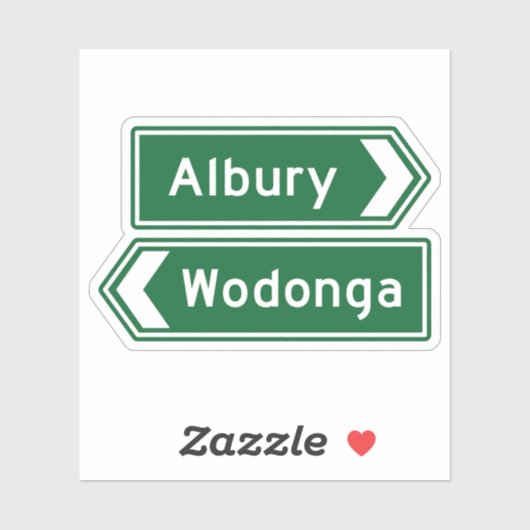 Albury Wodonga Australia Sticker (Blatt)