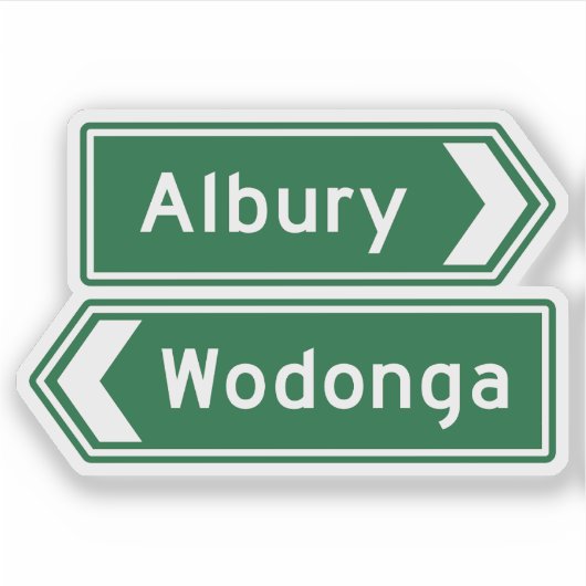Albury Wodonga Australia Sticker (Vorderseite)