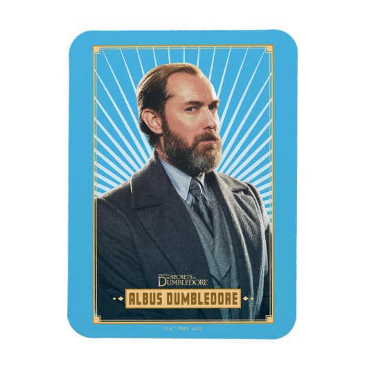 Albus Dumbledore-Zeichen Grafik Magnet (Vertikal)