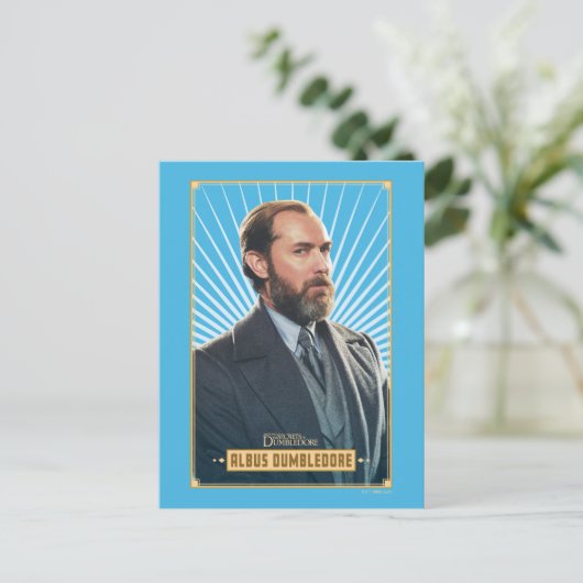Albus Dumbledore-Zeichen Grafik Postkarte (Stehend Vorderseite)