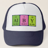 Alby periodiby table name hat truckerkappe (Vorderseite)