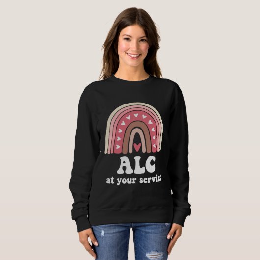 ALC Associate Licensed Counselor Rainbow Therapist Sweatshirt (Vorne ganz)