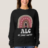 ALC Associate Licensed Counselor Rainbow Therapist Sweatshirt (Vorderseite)