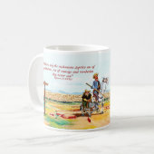Alcalá de Henares - Cervantes u. D. Quijote Kaffeetasse (Vorderseite Links)
