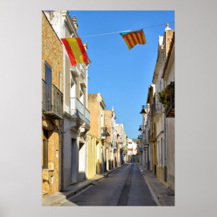 Alcalà de Xivert Stadt in der Provinz Valencia, Sp Poster