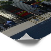 Alcala und Gran Via Street, Madrid Poster (Ecke)