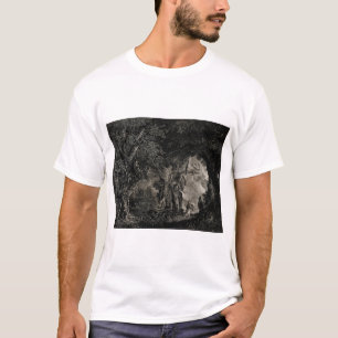 Alcasto in einem verzauberten Wald - Paul Sandby - T-Shirt