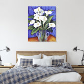 Alcatraces, schöne Blumenbemalung, Leinwanddruck (Insitu (Schlafzimmer))