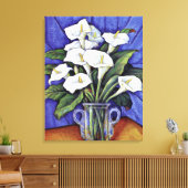 Alcatraces, schöne Blumenbemalung, Leinwanddruck (Insitu (Wohnzimmer))