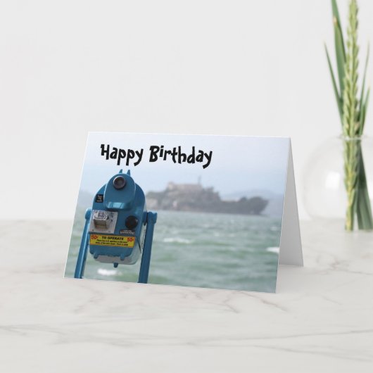 Alcatraz Ansicht Karte (Vorderseite)