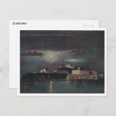 Alcatraz bei Night, San Francisco, Vintag Postkarte (Vorne/Hinten)