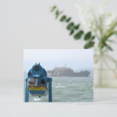 Alcatraz Blick Postkarte (Stehend Vorderseite)