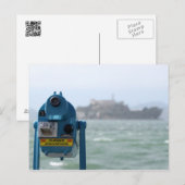 Alcatraz Blick Postkarte (Vorne/Hinten)