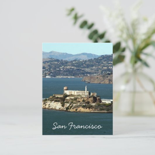 Alcatraz-Bucht Postkarte (Stehend Vorderseite)