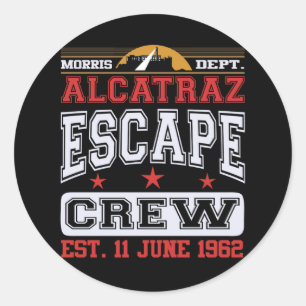 Alcatraz Escape Crew (11. Juni 1962) Runder Aufkleber