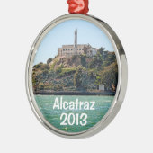Alcatraz-Feiertagsornament Ornament Aus Metall (Links)