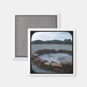 Alcatraz Fire Pit Magnet (Vorderseite/Rückseite)