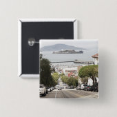 Alcatraz-Gefängnis aus San Francisco Button (Vorne & Hinten)