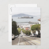 Alcatraz-Gefängnis aus San Francisco Postkarte (Vorne/Hinten)