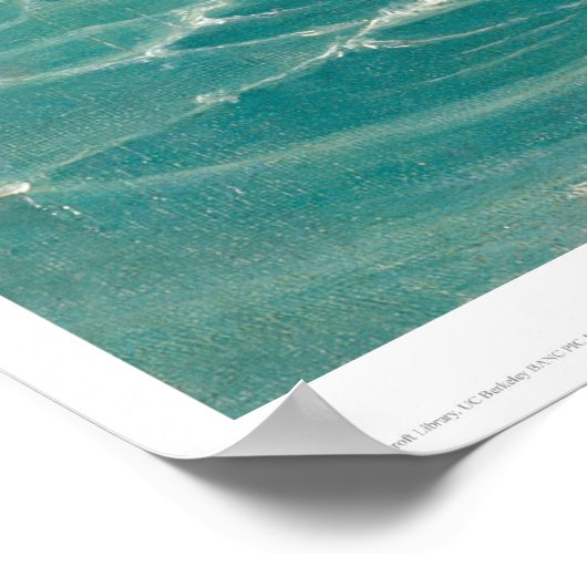 Alcatraz in der Bucht von San Francisco (1856A) Poster (Ecke)