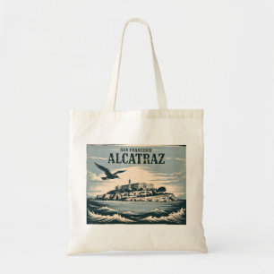 Alcatraz Insel Gefängnis San Francisco Reise Retro Tragetasche