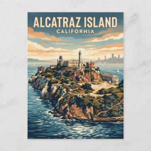 Alcatraz-Insel Kalifornien Postkarte