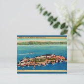 Alcatraz-Insel Postkarte (Stehend Vorderseite)