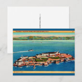Alcatraz-Insel Postkarte (Vorne/Hinten)