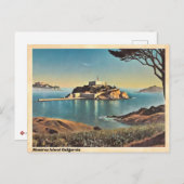 Alcatraz Island California Postkarte (Vorne/Hinten)