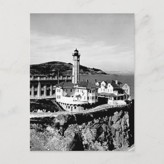 Alcatraz Island Lighthouse Postkarte (Vorderseite)