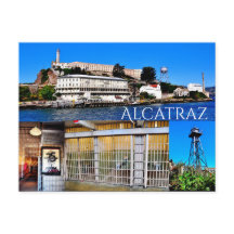ALCATRAZ ISLAND SAN FRANCISCO CALIFORNIA POSTCARD