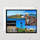 ALCATRAZ ISLAND SAN FRANCISCO CALIFORNIA POSTCARD POSTKARTE (Vorne/Hinten)