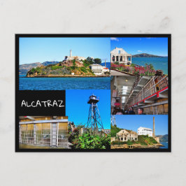 ALCATRAZ ISLAND SAN FRANCISCO CALIFORNIA POSTCARD POSTKARTE