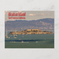 Alcatraz Island San Francisco, Kalifornien Postcar