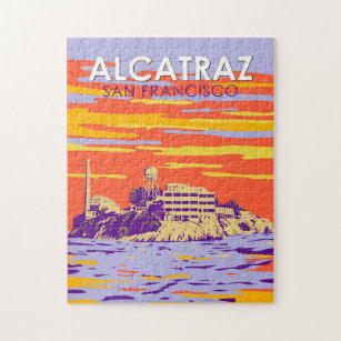 Alcatraz Island San Francisco Vintage Puzzle
