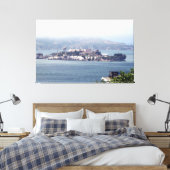 Alcatraz Island Von der Bayside Front Leinwand Art (Insitu (Schlafzimmer))