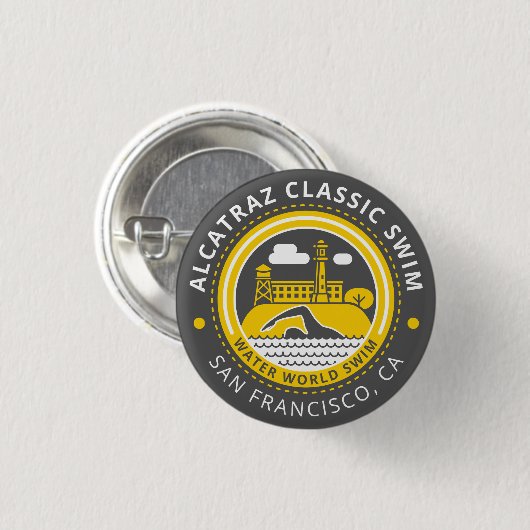 Alcatraz Klassikerknopf Button (Vorne & Hinten)