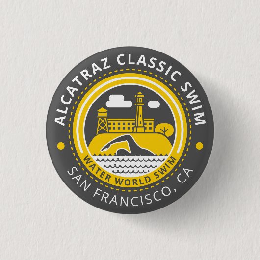 Alcatraz Klassikerknopf Button (Vorderseite)