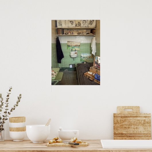 Alcatraz-Künstlerzelle Poster (Küche)