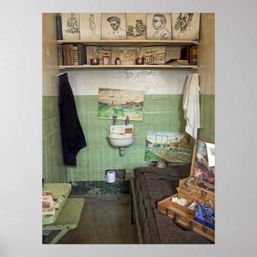 Alcatraz-Künstlerzelle Poster (Vorne)
